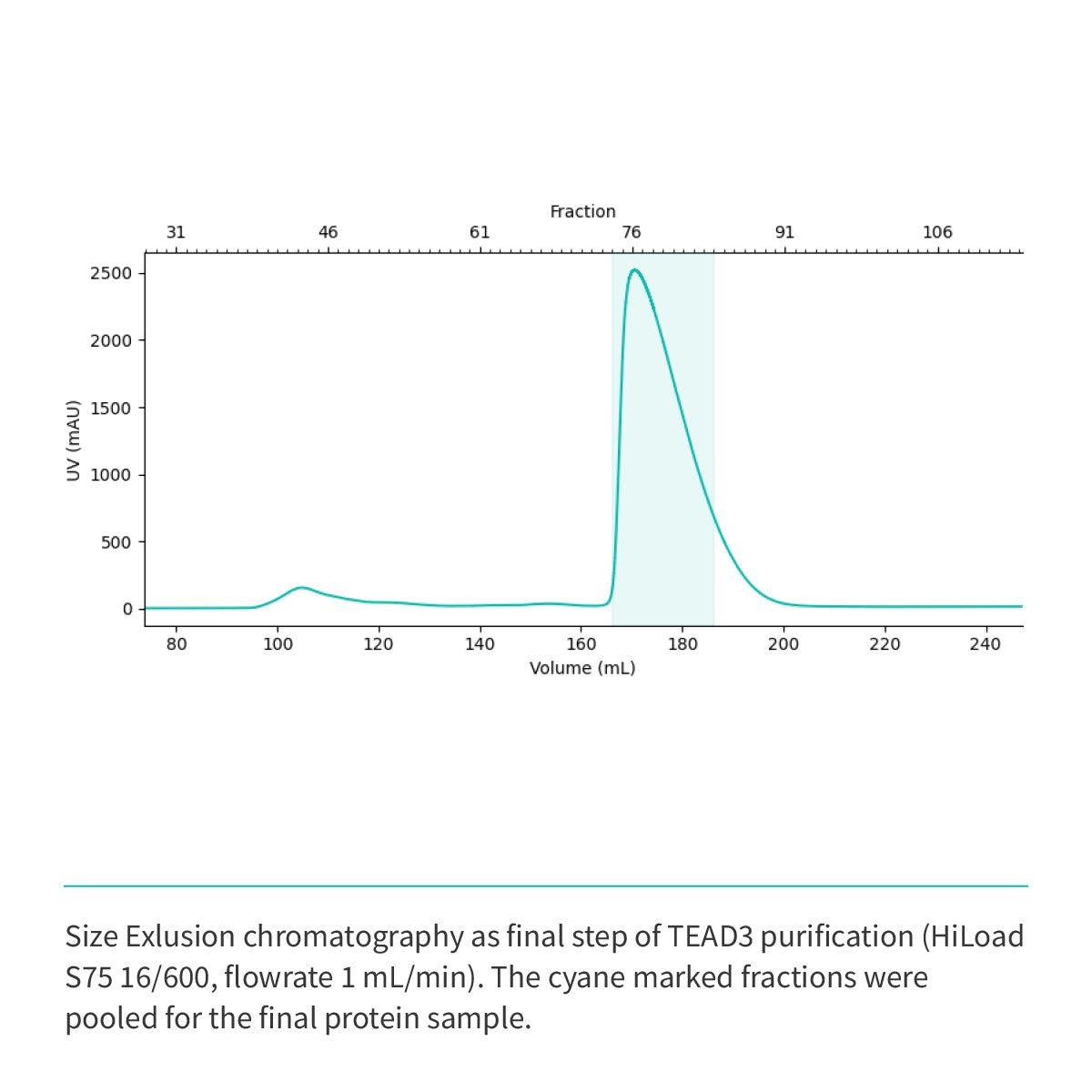 Recombinant <b>TEAD3</b> (R218-D435) YAP-binding domain, Transcriptional Enhanced Associate Domain 3, Transcriptional enhancer factor TEF-5